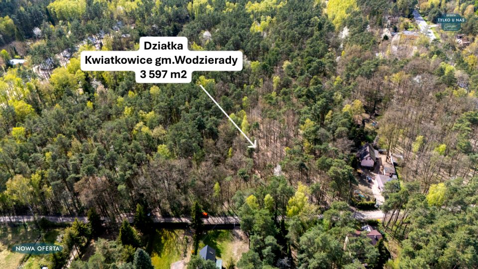 Działka rekreacyjna Kwiatkowice