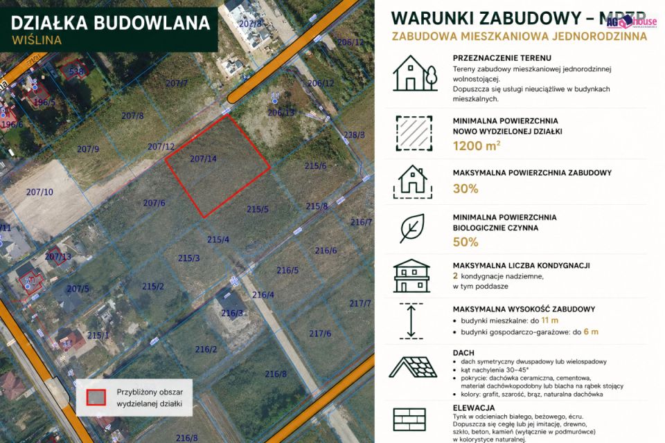 Działka inna Wiślinka