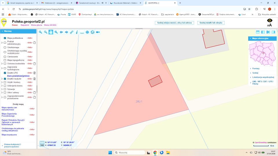 Działka rekreacyjna Borówek