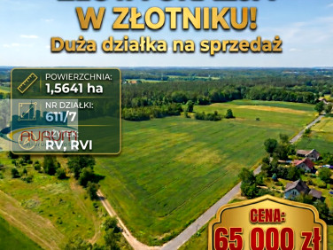 Działka rolna Złotnik