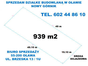 Działka budowlana Oława