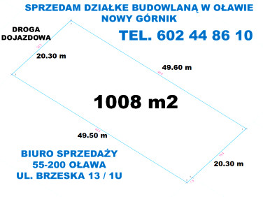 Działka budowlana Oława