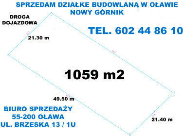 Działka budowlana Oława