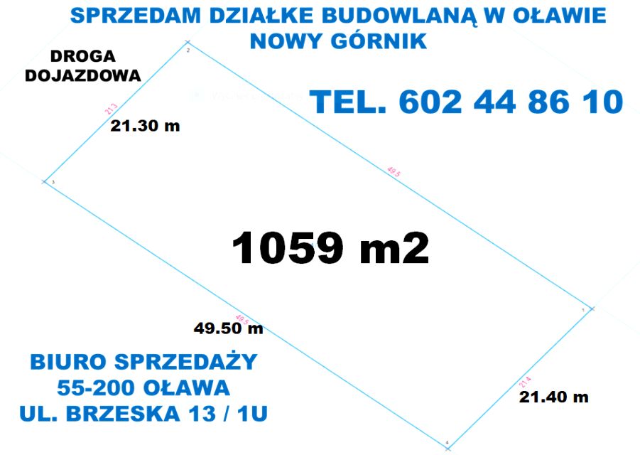 Działka budowlana Oława