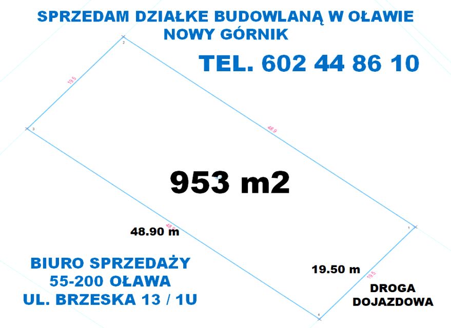 Działka budowlana Oława