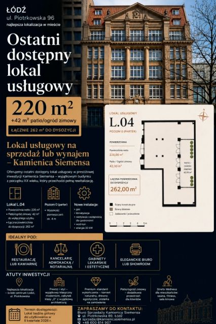 Lokal Łódź sprzedaż