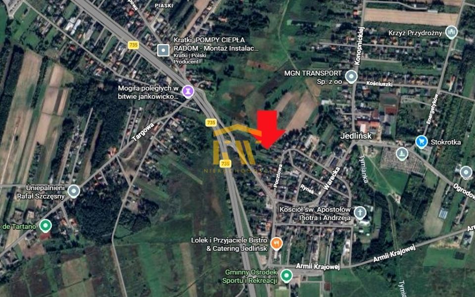Działka budowlano-rolna Jedlińsk
