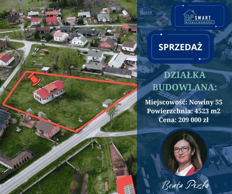 Działka budowlana Nowiny