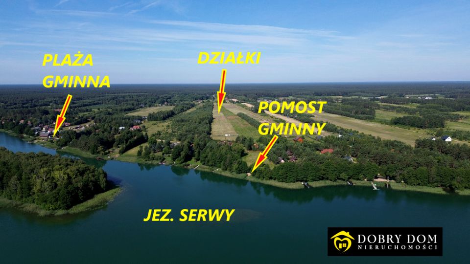 Działka budowlana Serwy