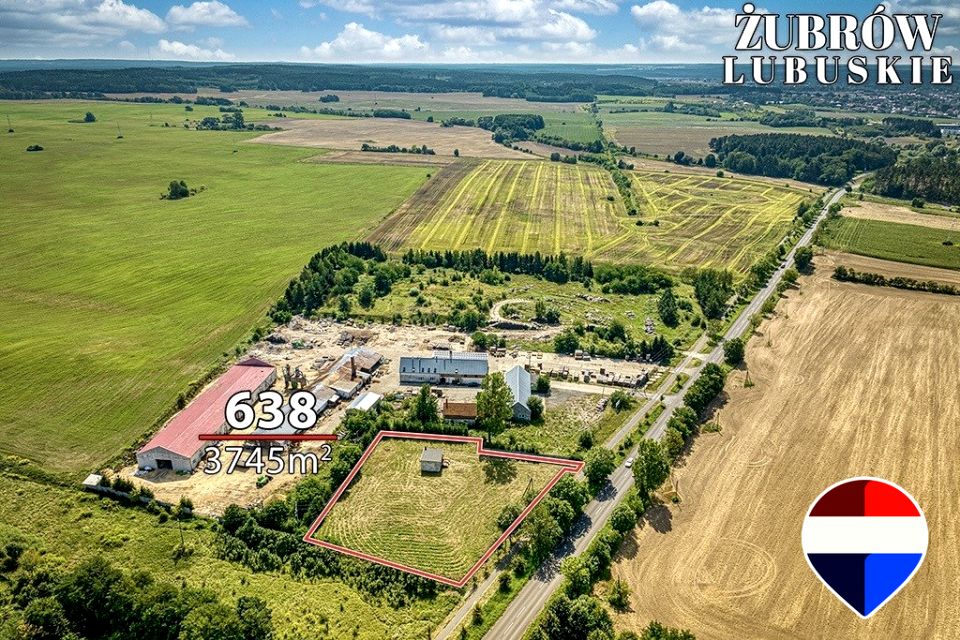 Działka inwestycyjna Żubrów