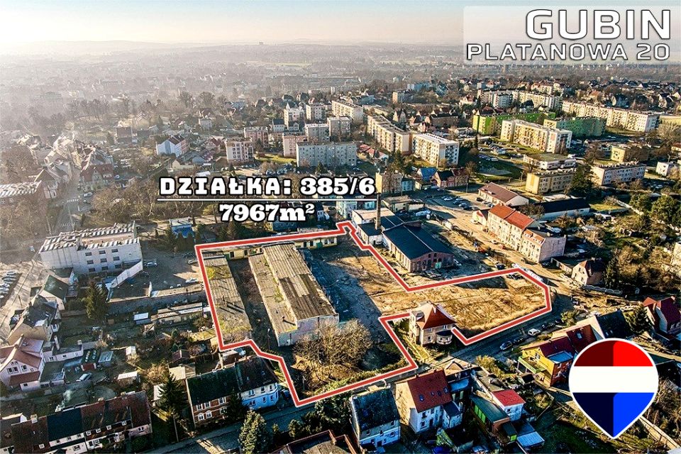 Działka inwestycyjna Gubin