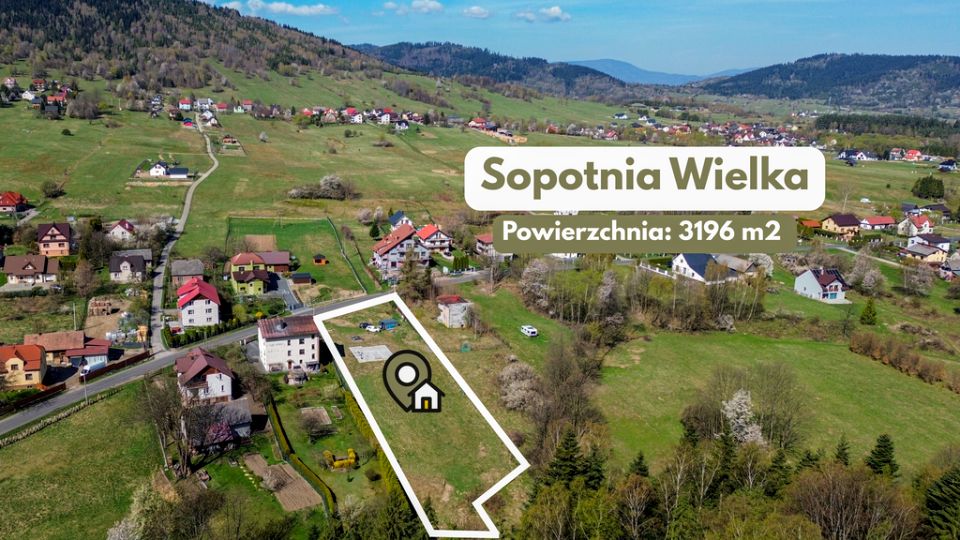 Działka budowlana Sopotnia Wielka