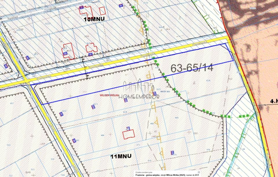 Działka usługowa Wilcza Wólka