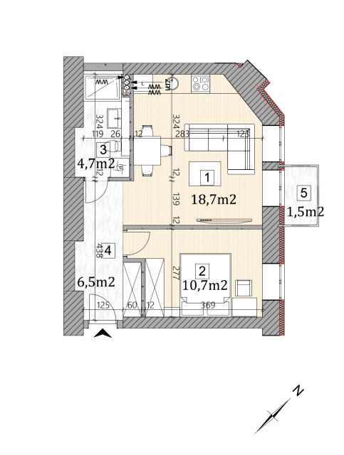 Mieszkanie Centrum, pl. Plac Grunwaldzki 2