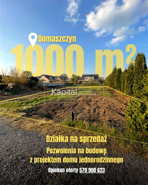 Działka budowlana Domaszczyn