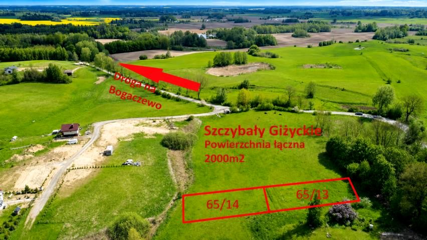 Działka budowlana Szczybały Giżyckie