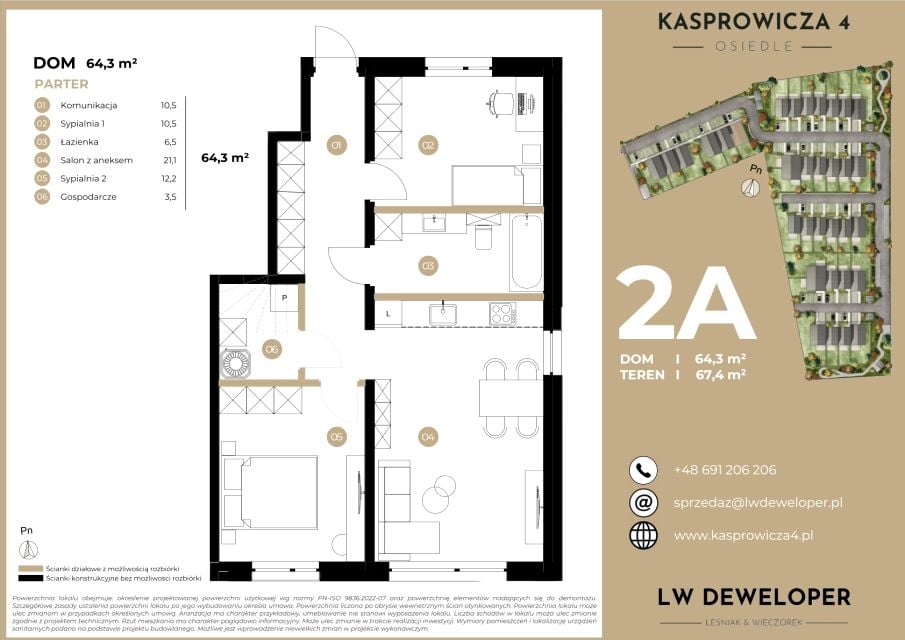 Mieszkanie Nowosolna, ul. Kasprowicza 4