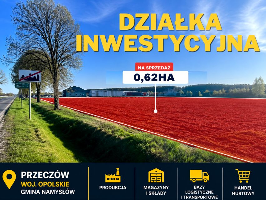 Działka inwestycyjna Przeczów