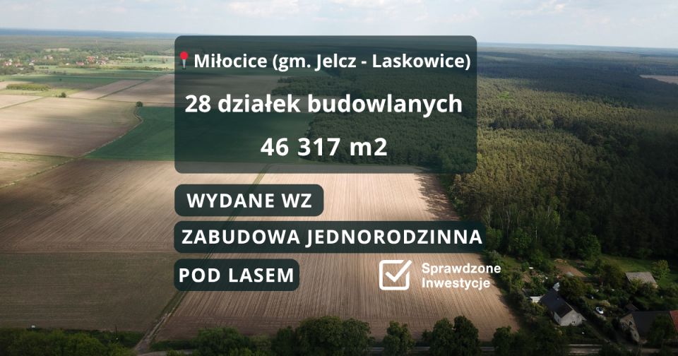 Działka przy lesie
