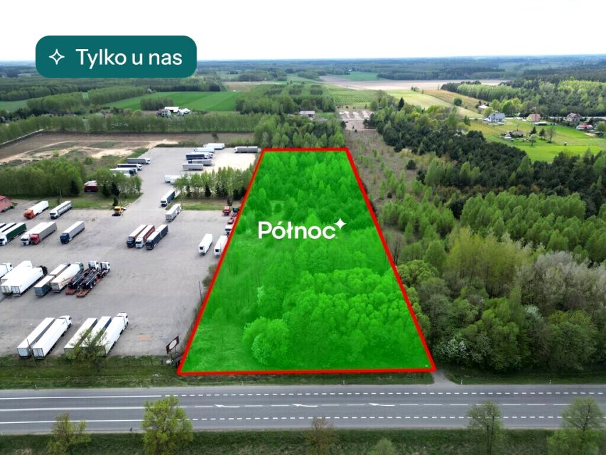 Działka przy lesie