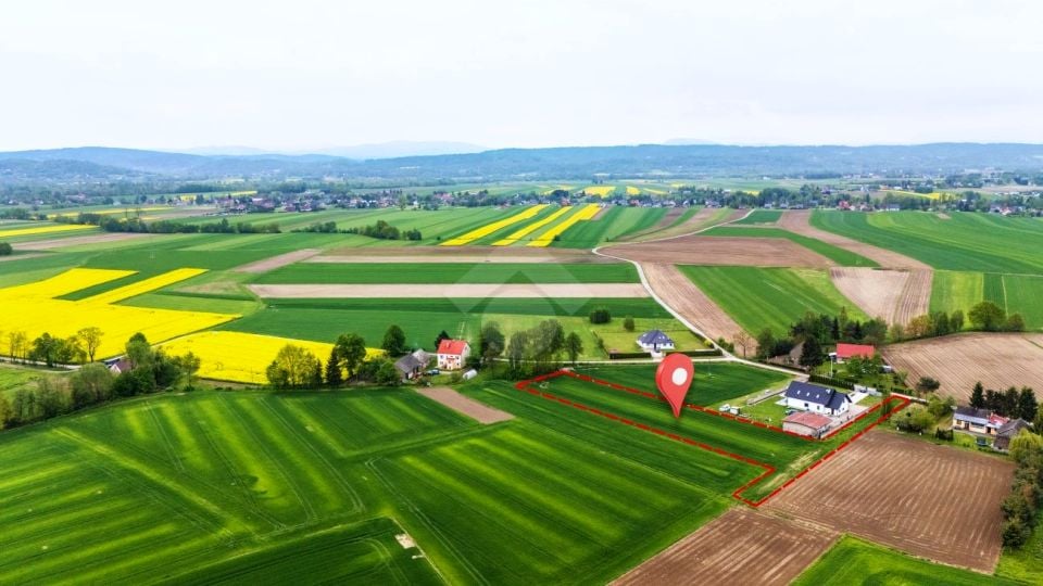 Działka przy lesie