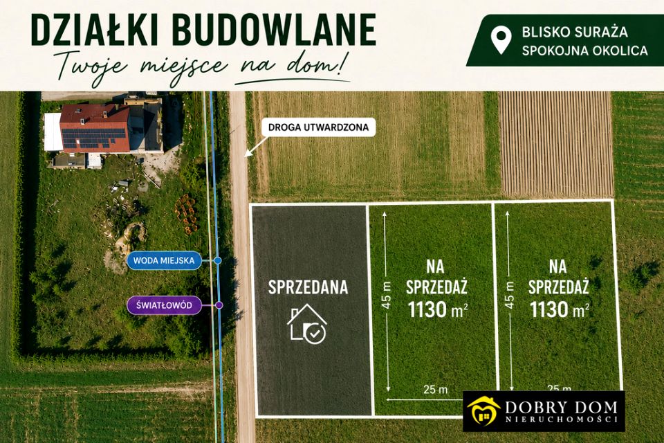 Działka budowlana Suraż