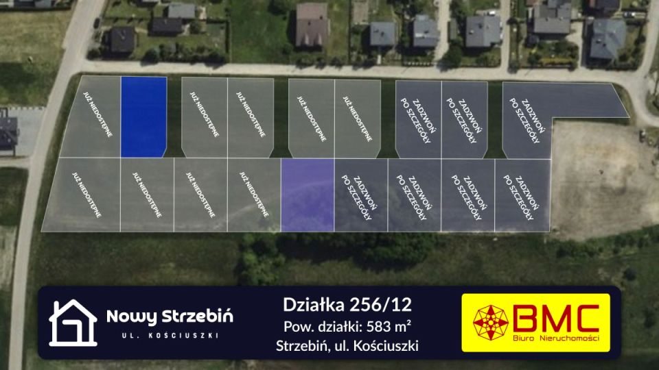 Działka budowlana Strzebiń