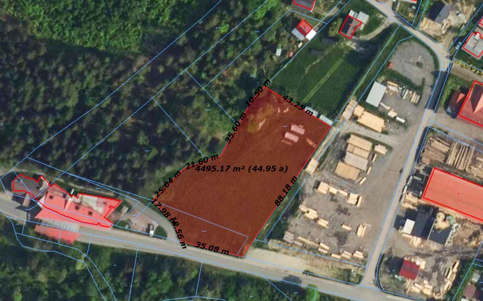 Działka usługowa Istebna