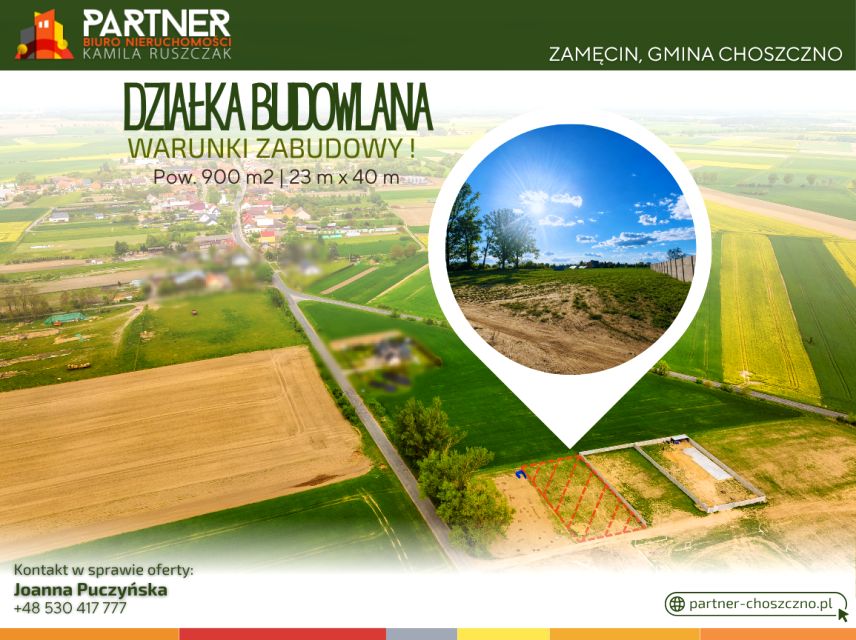 Działka Zamęcin