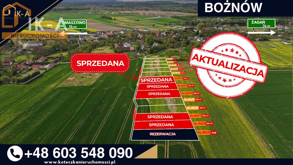 Działka budowlana Bożnów
