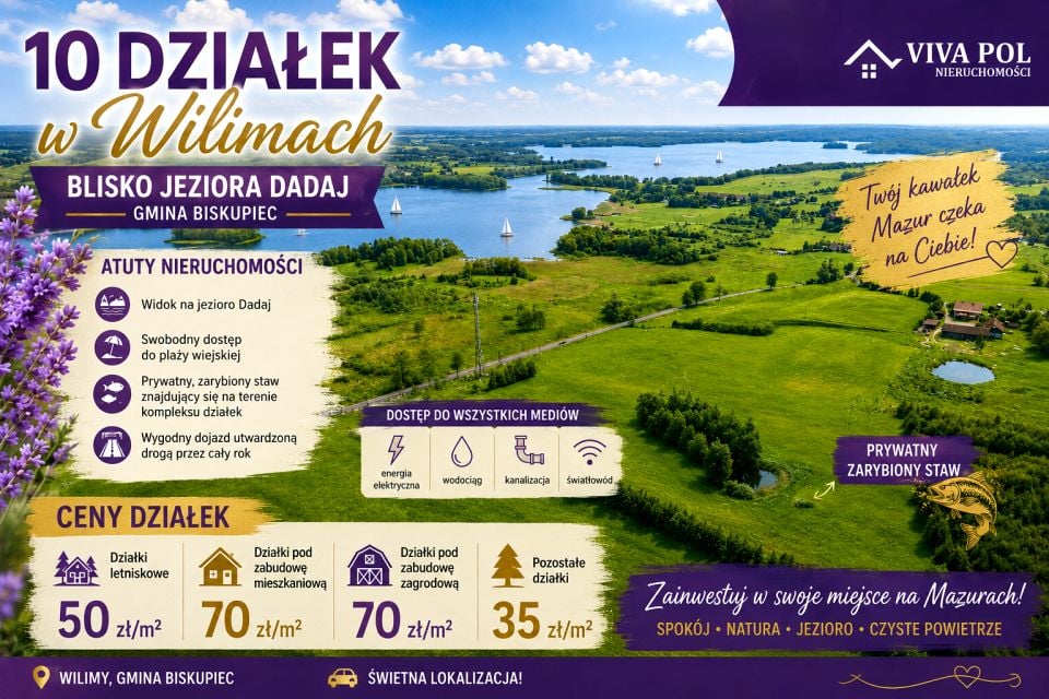 Działka budowlana Wilimy