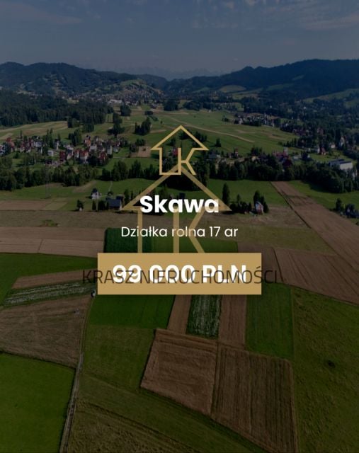 Działka rolna Skawa