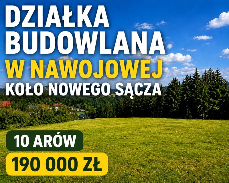 Działka budowlana Nowy Sącz