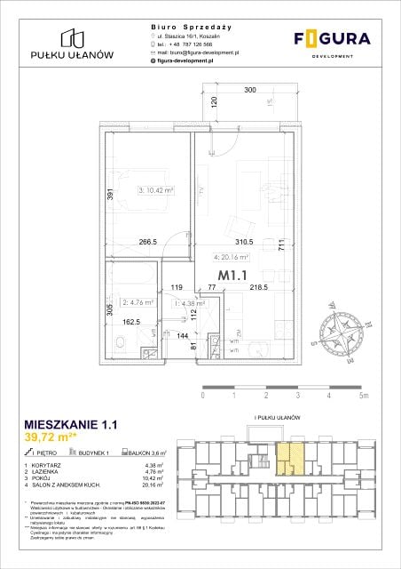 Mieszkanie ul. I Pułku Ułanów 52a, 52b