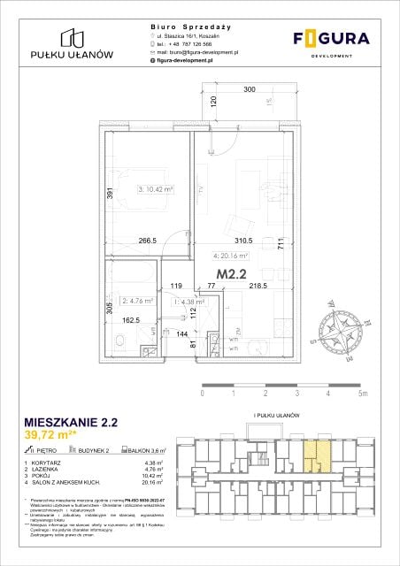 Mieszkanie ul. I Pułku Ułanów 52a, 52b