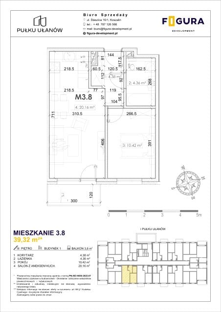 Mieszkanie ul. I Pułku Ułanów 52a, 52b