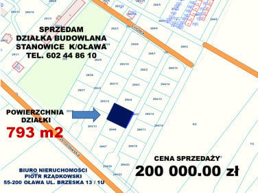 Działka budowlana Oława