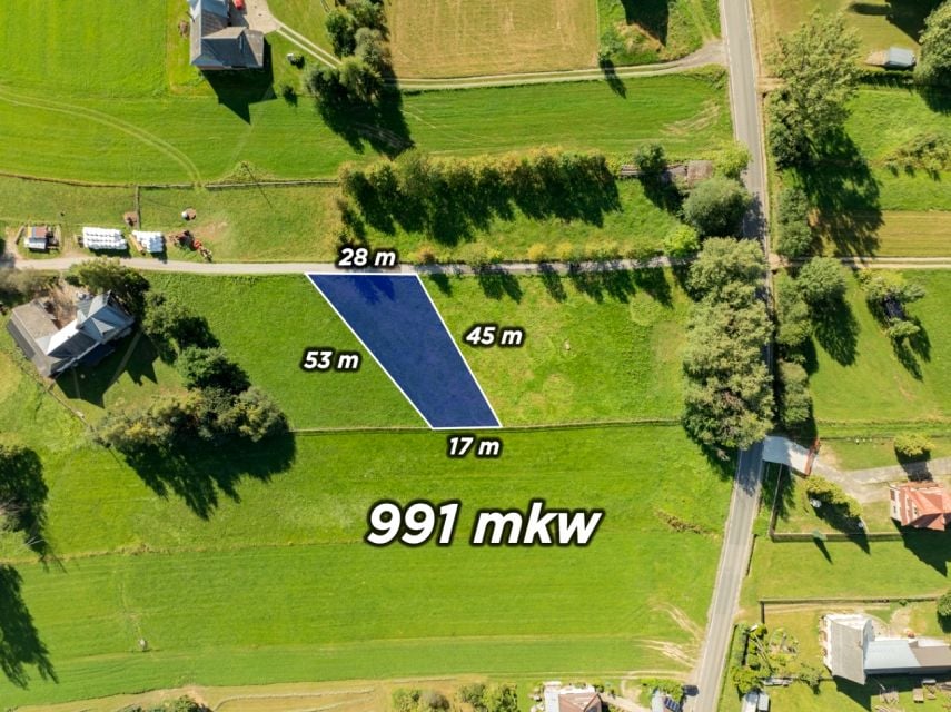 Sprzedam działkę Czerwienne - 991 m²