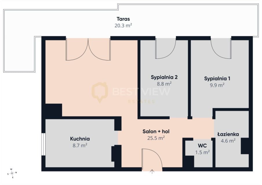 Apartament, ul. Przedpole