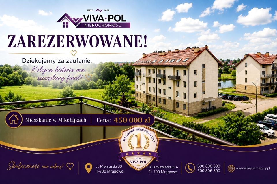 Mieszkanie blok mieszkalny nad jeziorem