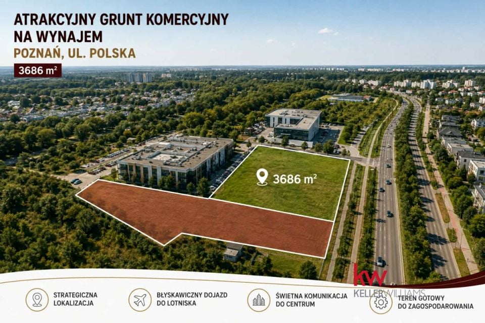 Działka usługowa Poznań