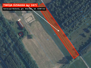 Działka budowlana Seroczyn-Kolonia