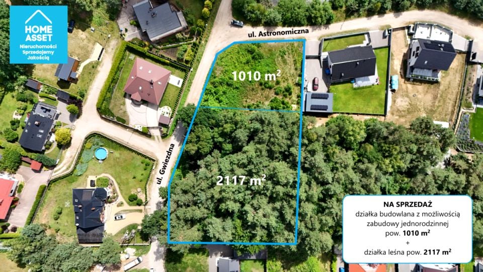 Działka przy lesie