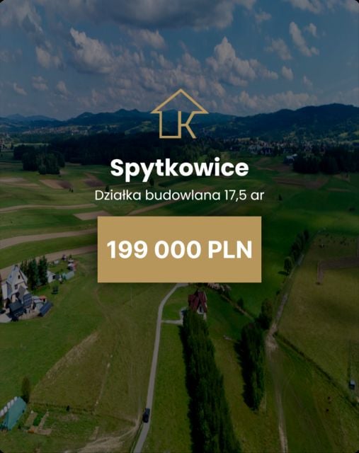 Działka budowlana Spytkowice