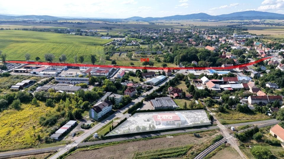 Działka usługowa Łagiewniki