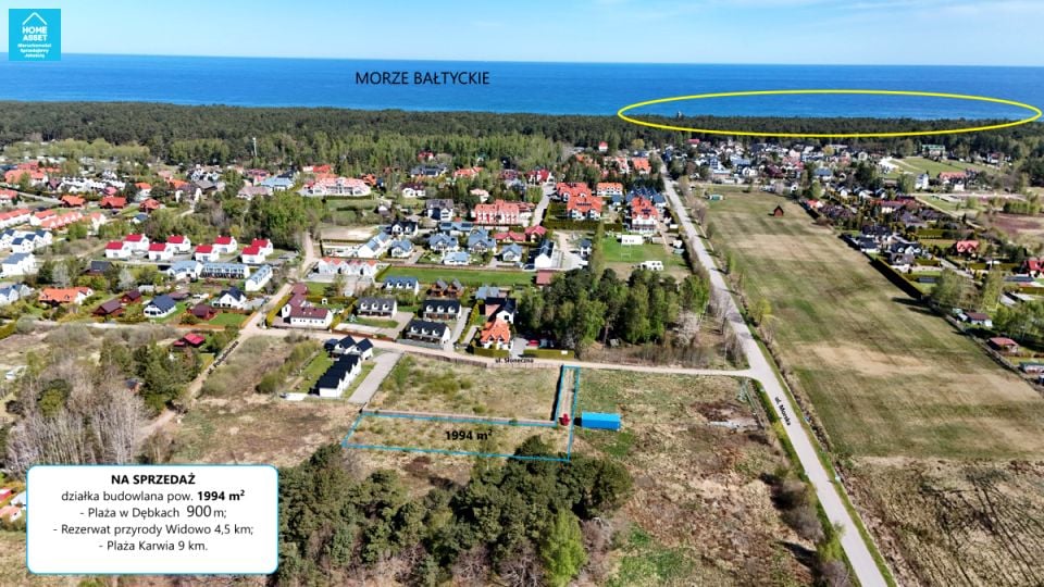 Działka budowlana Dębki