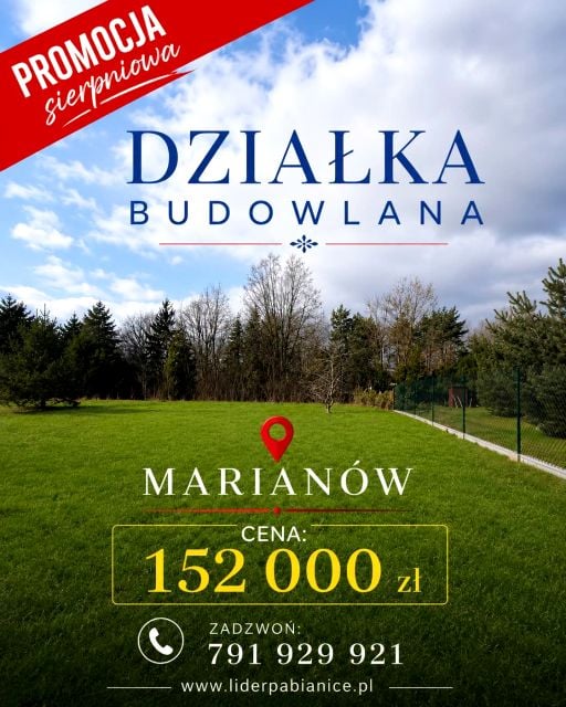 Działka budowlana Marianów