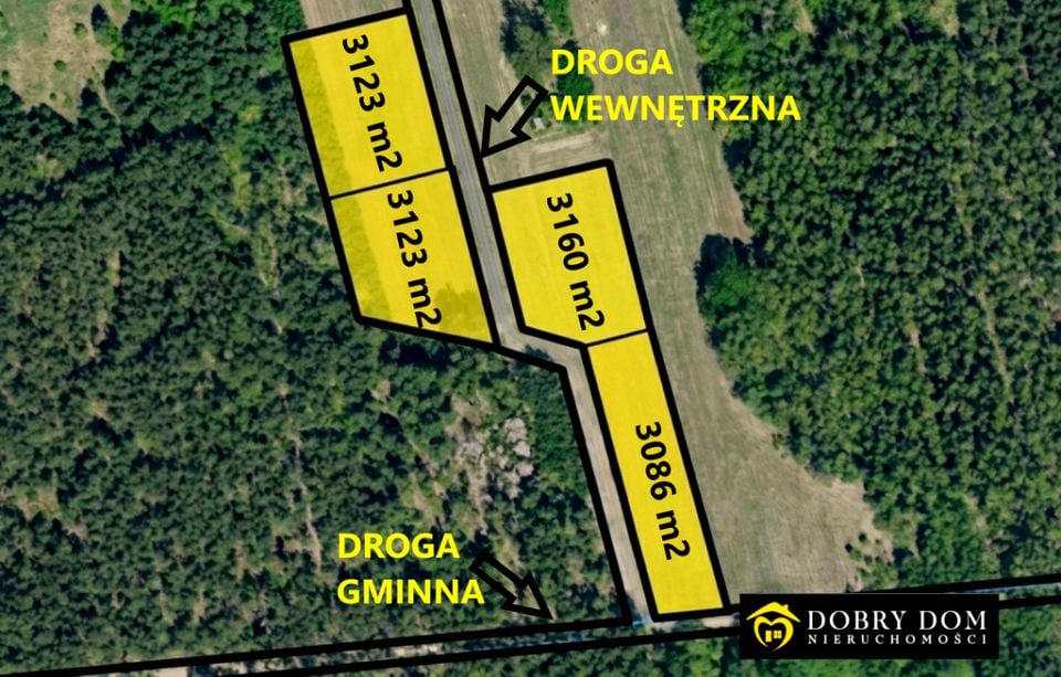 Działka rolna Kaniuki