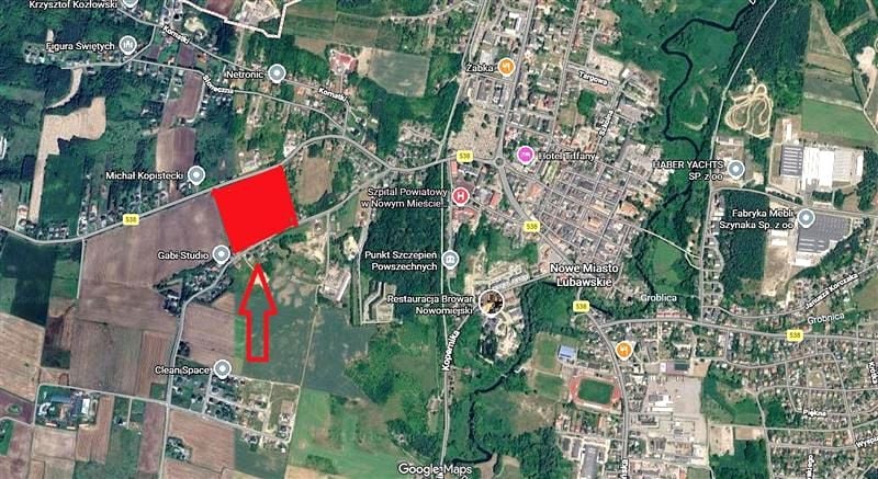 Działka inwestycyjna Nowe Miasto Lubawskie