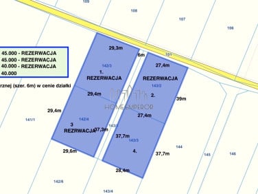 Działka inwestycyjna Zalesie